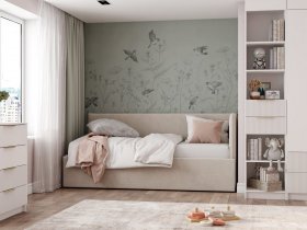 Диван-кровать Бенто (крем) в Красноглинном - krasnoglinnoe.mebel-nsk.ru | фото