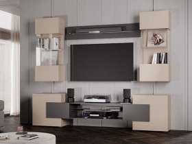 Гостиная Фэнтези (кашемир/графит) в Красноглинном - krasnoglinnoe.mebel-nsk.ru | фото
