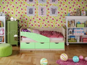 Кровать детская Бабочки 1,8 м в Красноглинном - krasnoglinnoe.mebel-nsk.ru | фото