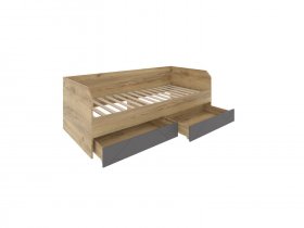 Кровать-диван с ящиками Шерлок Дв120.0_90 в Красноглинном - krasnoglinnoe.mebel-nsk.ru | фото