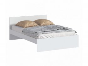 Кровать двуспальная 1,4м Бруклин СБ-3353 (белый) в Красноглинном - krasnoglinnoe.mebel-nsk.ru | фото