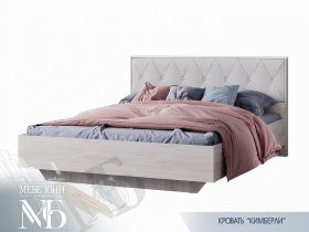 Кровать двуспальная 1,6м Кимберли КР-13 в Красноглинном - krasnoglinnoe.mebel-nsk.ru | фото