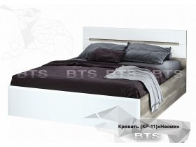 Кровать двуспальная 1,6 м  Наоми КР-11 в Красноглинном - krasnoglinnoe.mebel-nsk.ru | фото