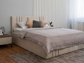 Кровать двуспальная 1,8м с подъем. мех. Леванте в Красноглинном - krasnoglinnoe.mebel-nsk.ru | фото