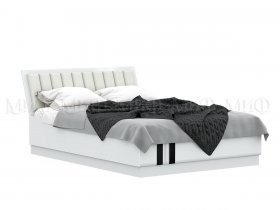 Кровать двуспальная с подъем.мех. 1,6м Магнолия в Красноглинном - krasnoglinnoe.mebel-nsk.ru | фото