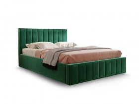 Кровать мягкая 1,6 Вена стандарт, вар.1 в Красноглинном - krasnoglinnoe.mebel-nsk.ru | фото