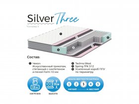 Матрас Silver Three в Красноглинном - krasnoglinnoe.mebel-nsk.ru | фото