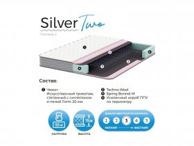 Матрас Silver Two в Красноглинном - krasnoglinnoe.mebel-nsk.ru | фото