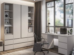 Модульная детская Люмо (кашемир) в Красноглинном - krasnoglinnoe.mebel-nsk.ru | фото
