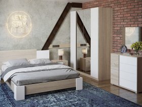 Модульная спальня «Валери» в Красноглинном - krasnoglinnoe.mebel-nsk.ru | фото