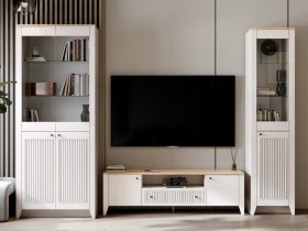 Модульная стенка Валенсия в Красноглинном - krasnoglinnoe.mebel-nsk.ru | фото