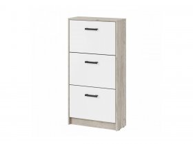 Обувница ОБ-2 Вега (дуб крафт серый/белый) в Красноглинном - krasnoglinnoe.mebel-nsk.ru | фото