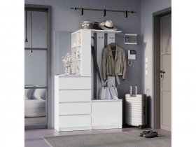 Прихожая Симпл ПР-04 (белый) в Красноглинном - krasnoglinnoe.mebel-nsk.ru | фото