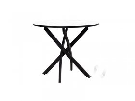 Стол обеденный Лион (мрамор белый/черный) в Красноглинном - krasnoglinnoe.mebel-nsk.ru | фото