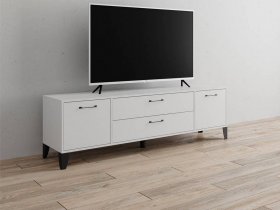 Тумба под ТВ Парус-13 (белый) в Красноглинном - krasnoglinnoe.mebel-nsk.ru | фото